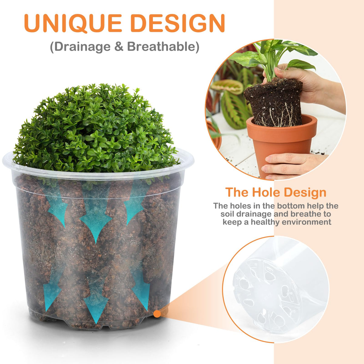 DUNPUTE indoor outdoor seedling pots ready for various growing setups