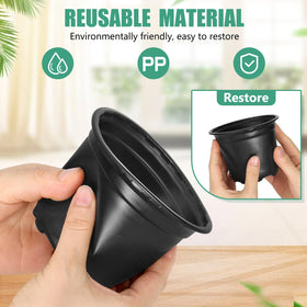 DUNPUTE lightweight and durable pots simplify handling during planting.