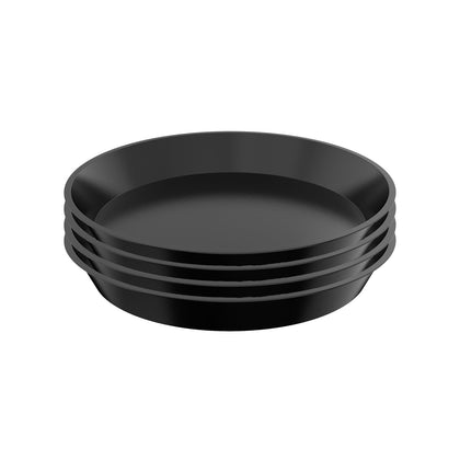 DUNPUTE plant saucer 4-inch under a pot prevents spills and surface staining.