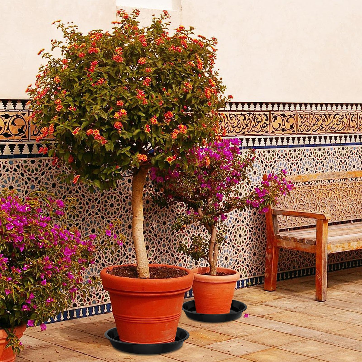 DUNPUTE thickened fall-resistant saucer delivers durable daily plant care.