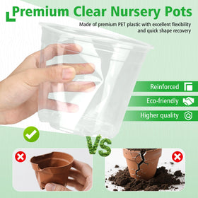 DUNPUTE large-capacity plastic pot supports bigger plants