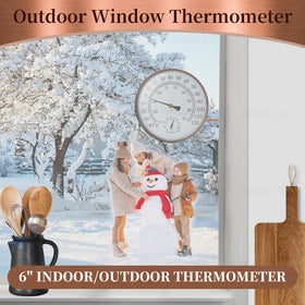 DUNUO greenhouse thermometer with clear dial for plant care and humidity awareness.