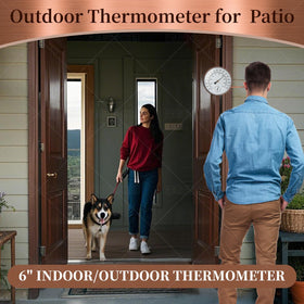 DUNUO mechanical thermometer no-battery design for maintenance-free performance.