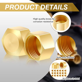 Dunzy brass cap on outdoor pipe demonstrating garden and outdoor use.