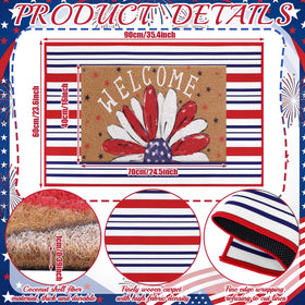 Dunzy dual-design mats offer layered patriotic curb appeal