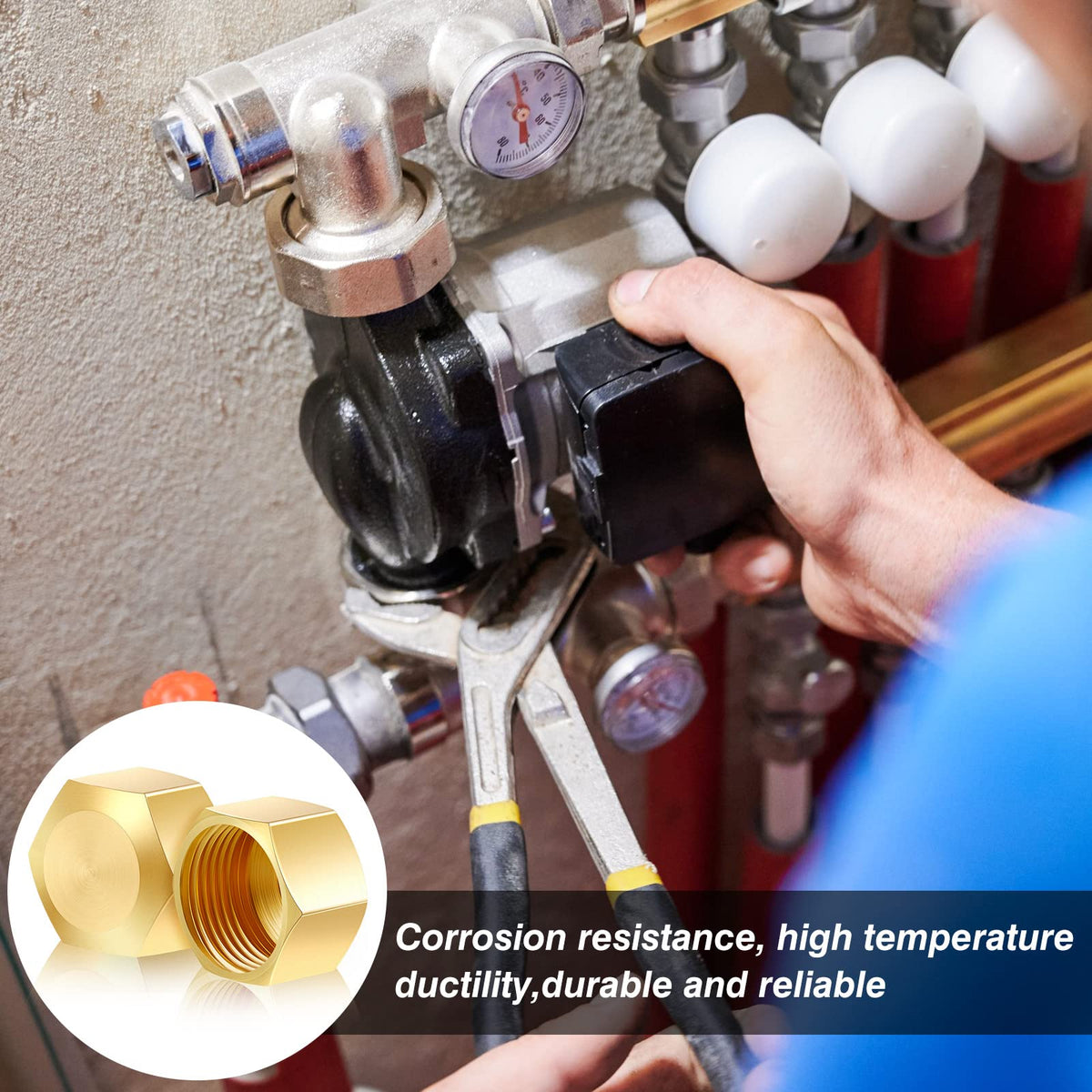 Dunzy safety gloves ready for safe handling during installation and fitting changes.