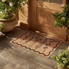 Dunzy 165x30 inch doormat fits standard doorways and reduces tracked dirt.