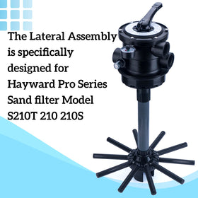Duodyeo S210T folding laterals maximize filtration efficiency in pool system.