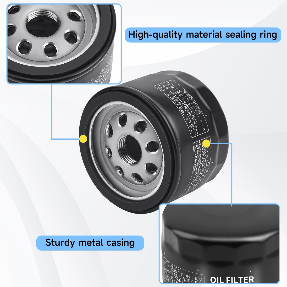 DUOOK replacement oil filter provides a straightforward swap for worn-out units.