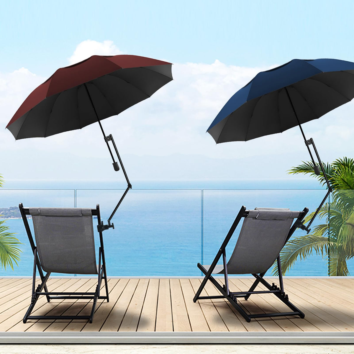 DUOUPA 360-degree adjustment feature enables flexible sun shading across angles