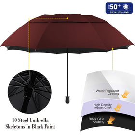 DUOUPA portable umbrella with carrying bag ready for travel