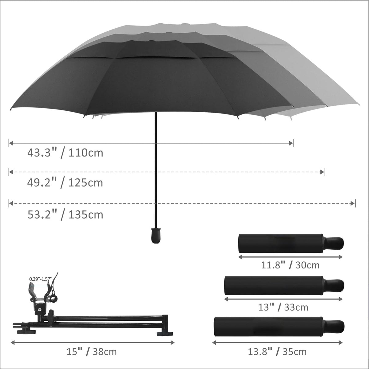 DUOUPA UPF50+ fabric blocks UV rays and helps stay cool