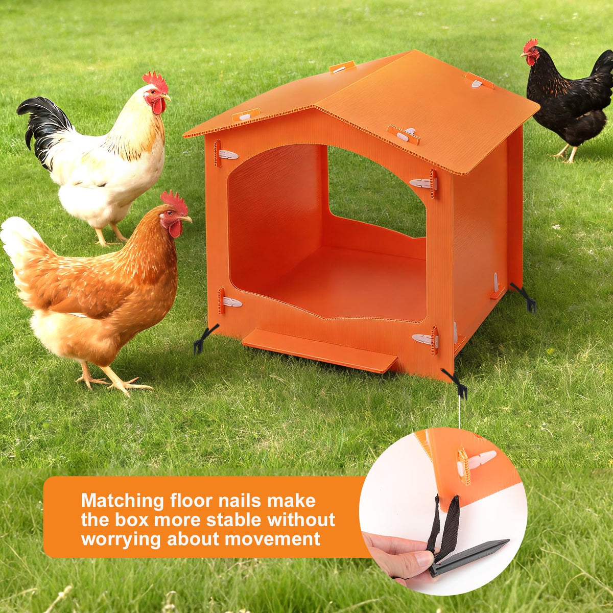 DUPPCOS nesting box packaged set ready for quick installation