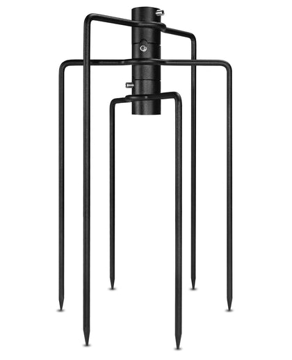 DUPKEV six-prong stabilizer base, front view, showcasing sturdy outdoor pole support
