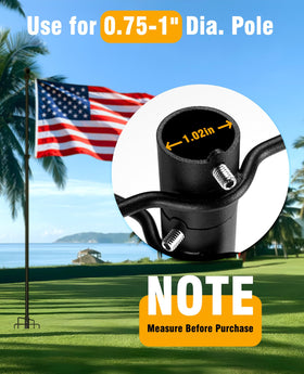 DUPKEV stabilizer with universal fit for different pole types
