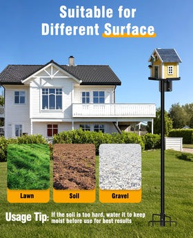 DUPKEV stabilizer ideal for bird feeder poles in outdoor spaces