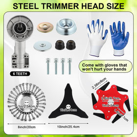 Duraaamo 10in 80T carbide tip blade for dense brush