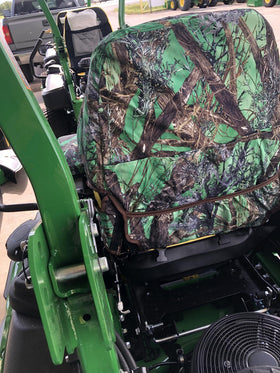 Durafit seat covers show back storage pockets for tools and accessories.