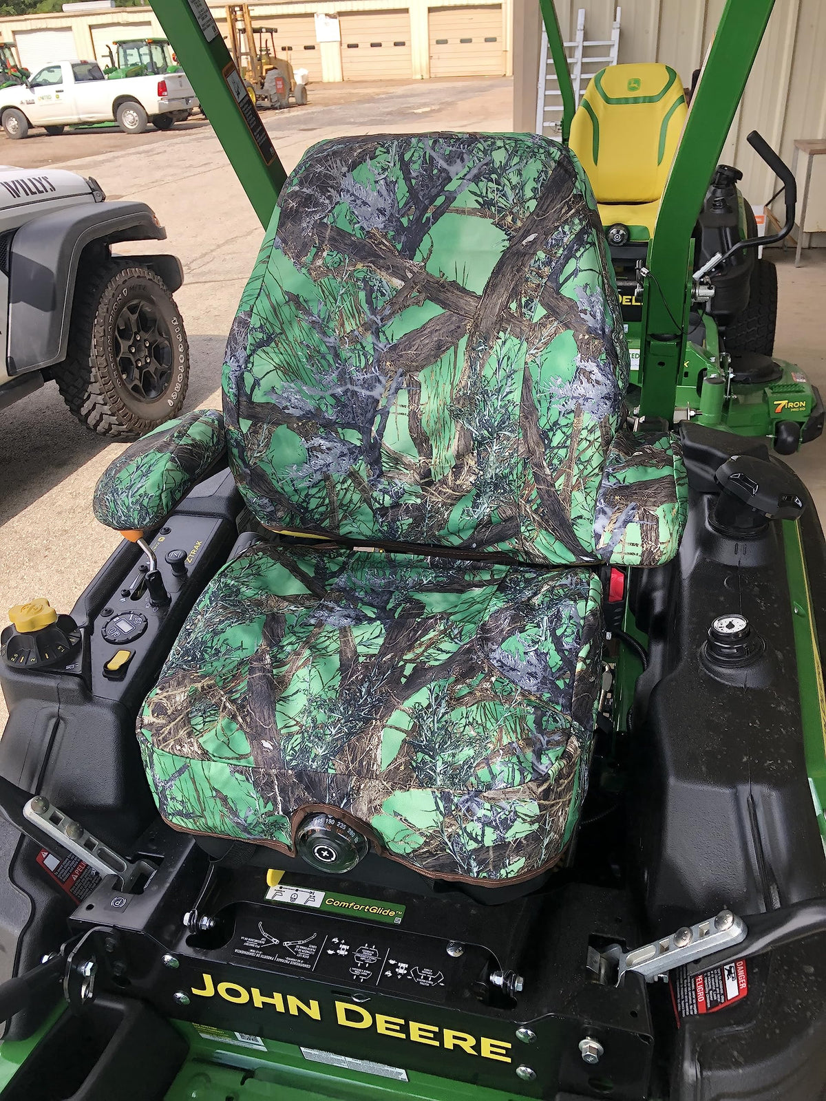 Durafit seat covers demonstrate waterproof protection during outdoor use.