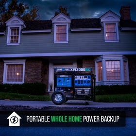 Push-button start allows effortless ignition during power outages.