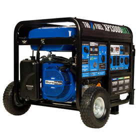 DuroMax XP13000HXT exterior in blue and black ready for outdoor use
