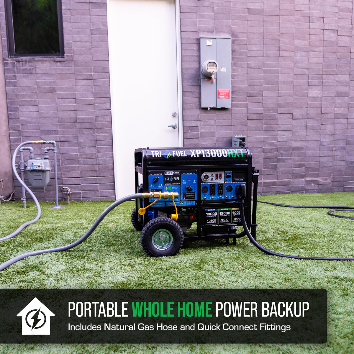 DuroMax XP13000HXT push-button start for quick energizing