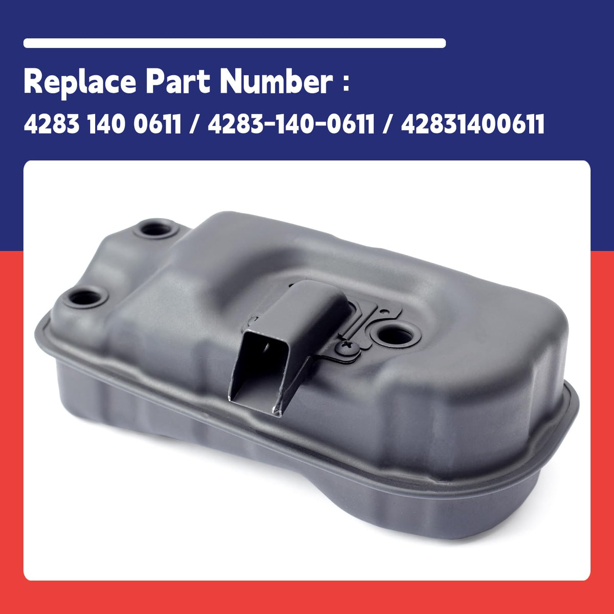 Dusledel muffler easy-install design for quick replacement