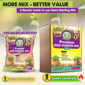 Duspro peat-free formula with coco coir supports moisture retention and aeration.