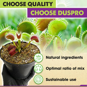 Duspro perlite inclusion improves aeration and drainage for carnivorous plants
