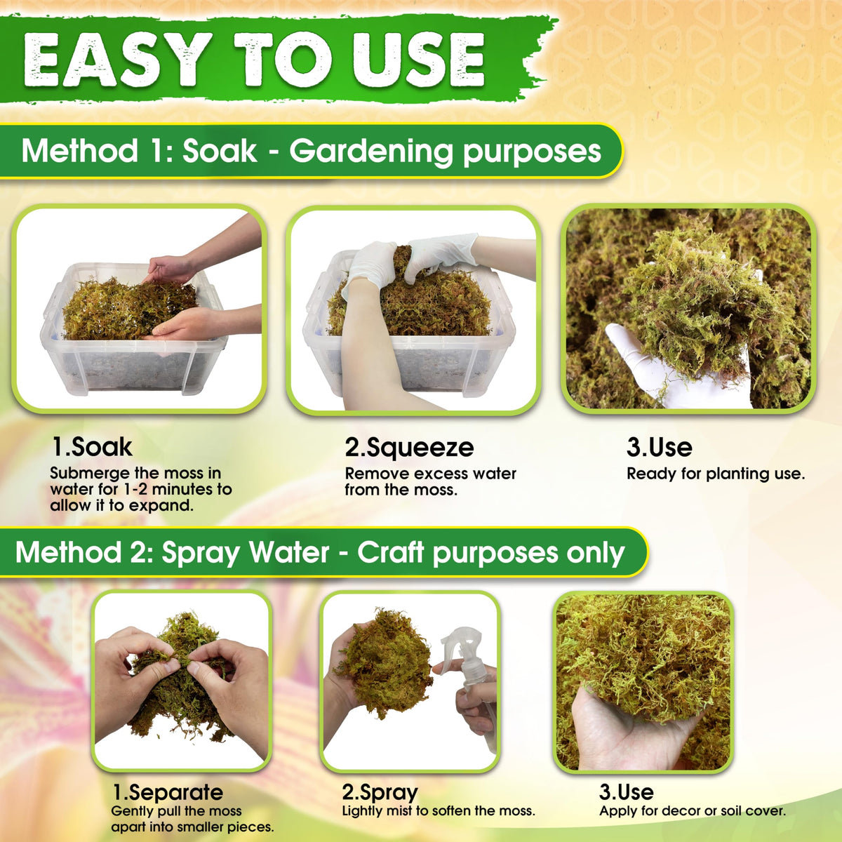 Duspro natural moss safe for reptile terrariums