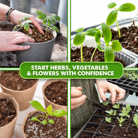 Duspro quality-checked seed starter soil ensures consistency across batches.