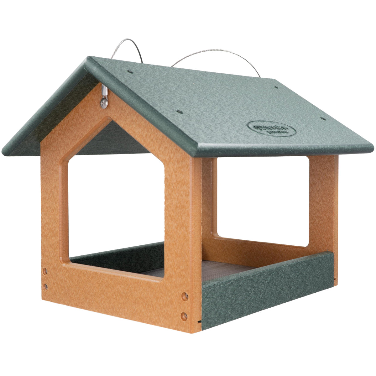 DutchCrafters turf green finish blends with outdoor landscapes