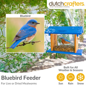 Durable HDPE construction resists outdoor weather in the DutchCrafters feeder