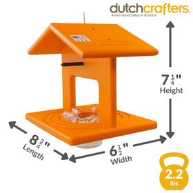 DutchCrafters orange oriole feeder poly construction highlights durable build