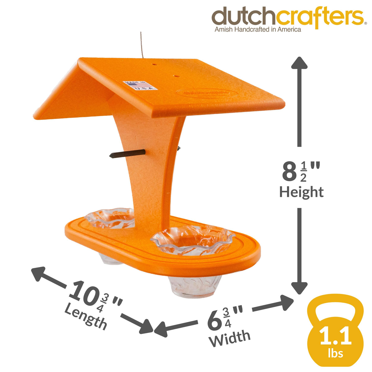 DutchCrafters grape-jelly-cup feeder for orioles.