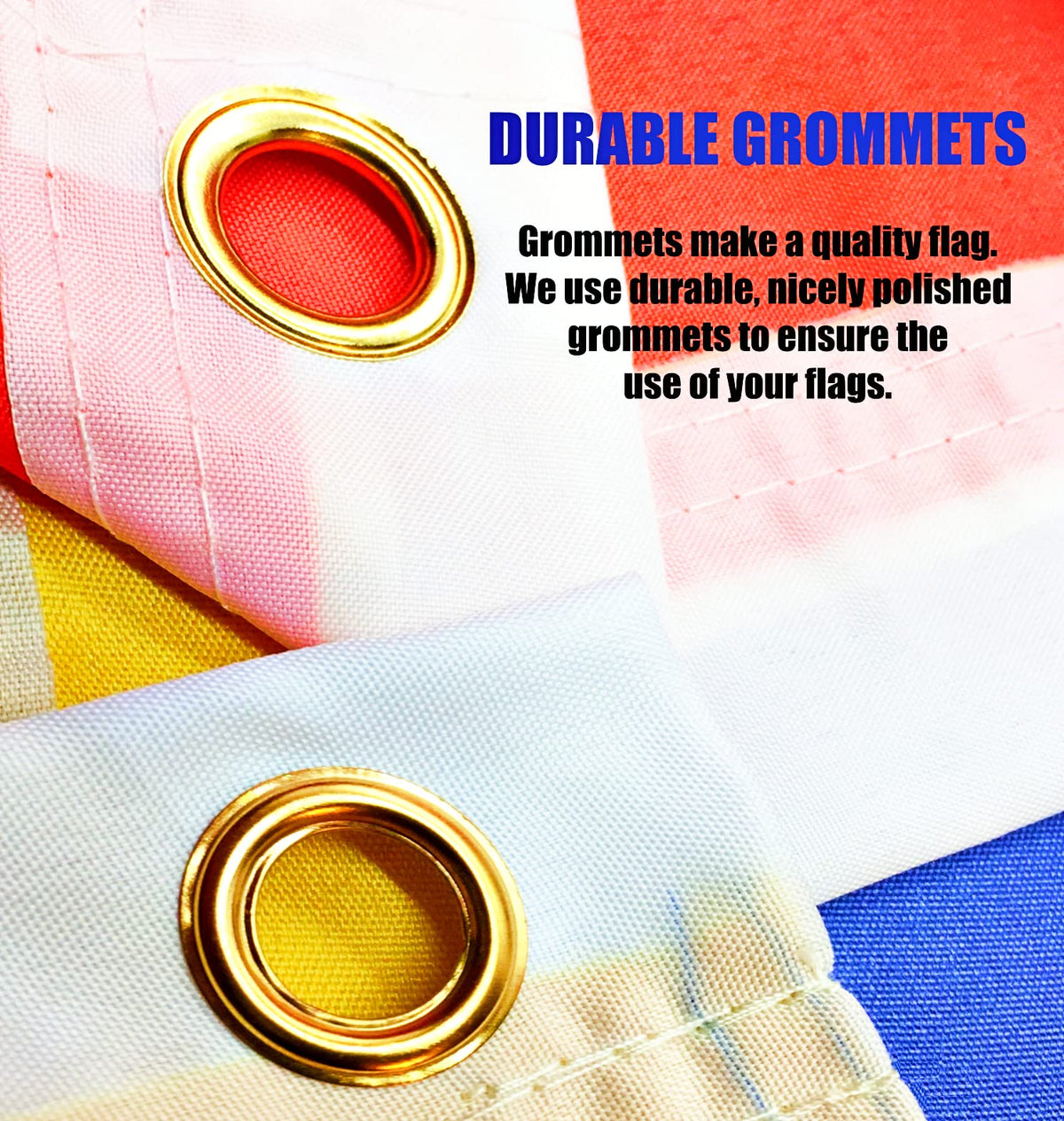 Dutern 3x5ft flag banner material detail for outdoor use.