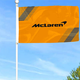 Dutern McLaren flag banner with brass grommets for durable hanging.