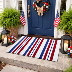 Duraaamo 28x43 inch door mat for porch entryway and daily use.