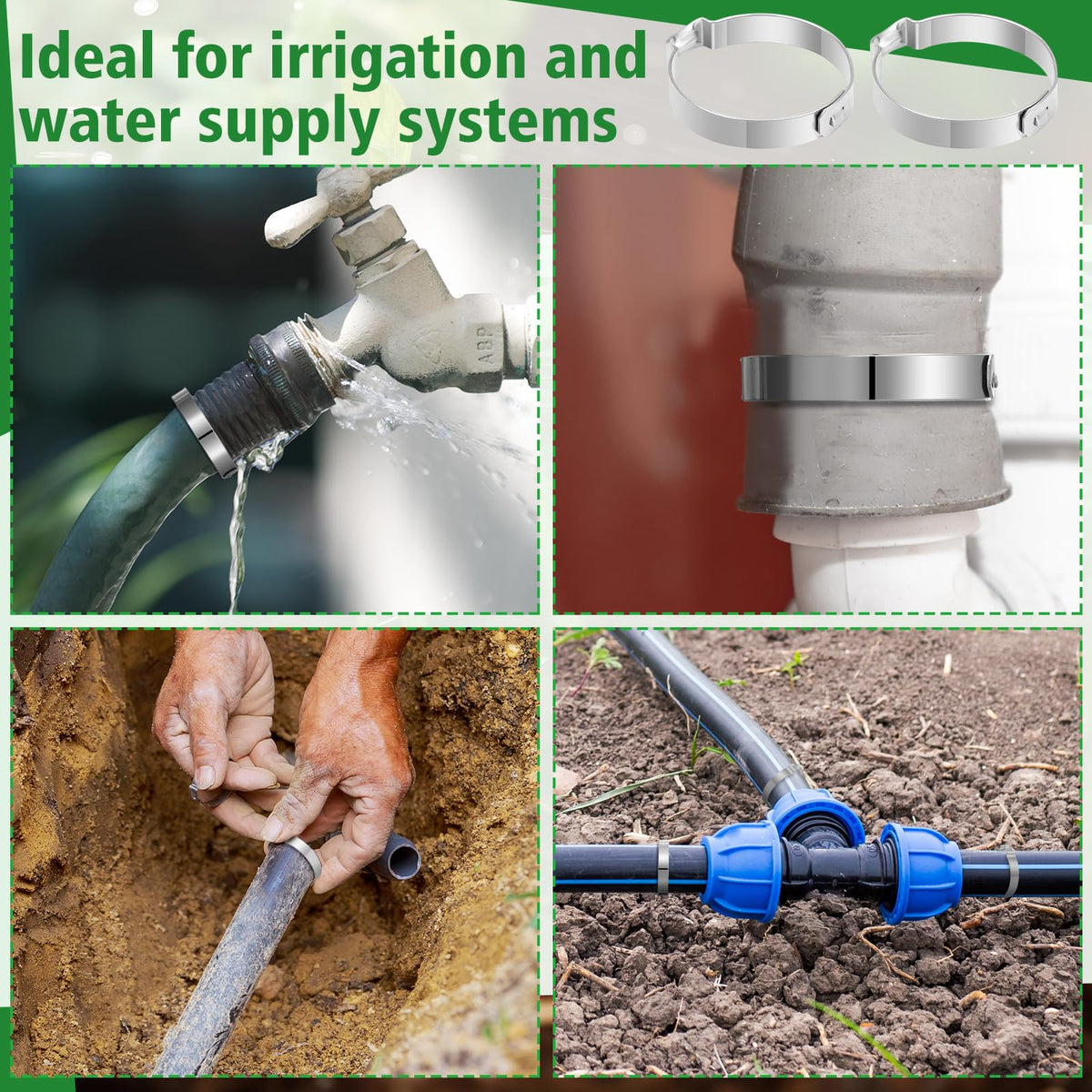 Duraaamo garden irrigation system clip versatile for cables and dust covers.