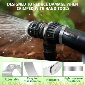 Duraaamo leakproof irrigation clip helps prevent leaks in poly pipes.