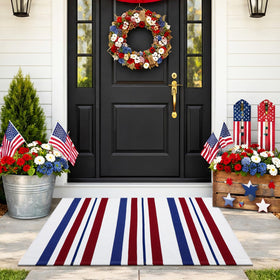 Duraaamo seasonal decor ready mat coordinates with holidays.
