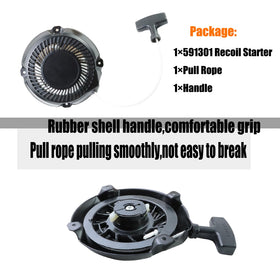 DVBB recoil starter with pull rope and handle included for quick DIY installation
