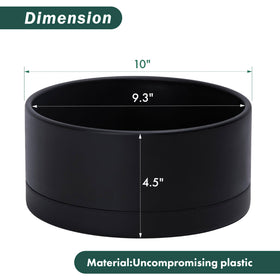 D'vine Dev 10-inch planter side view highlights durable lightweight plastic for easy rearrangement
