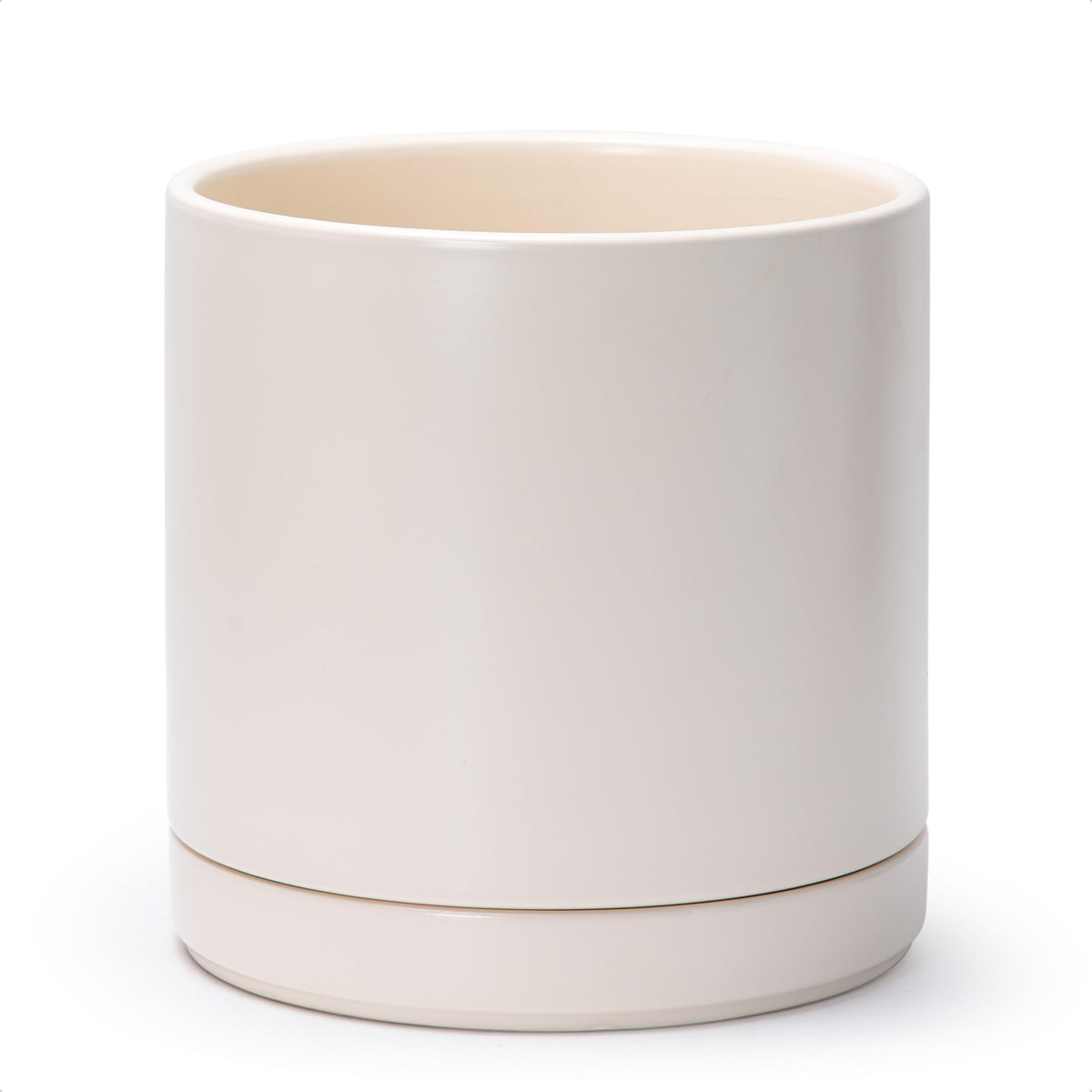 D'vine Dev 10-inch ceramic planter with drainage hole keeps indoor plants well-drained