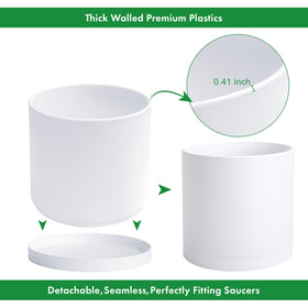 D'vine Dev planter bottom features multiple drainage holes for efficient water flow.