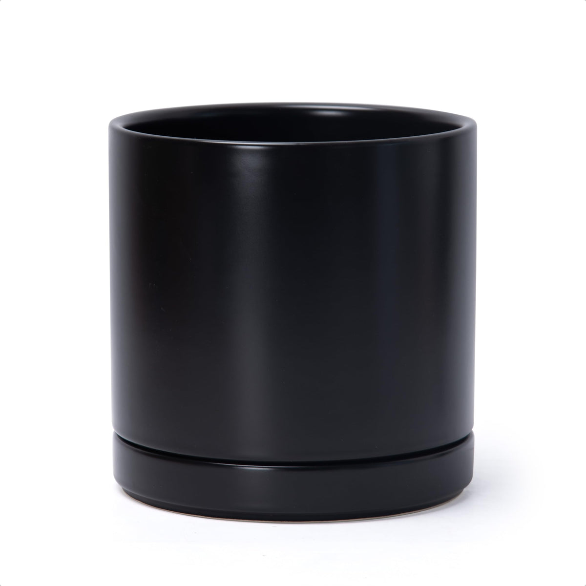 D'vine Dev 8.2-inch black ceramic planter for indoor decor