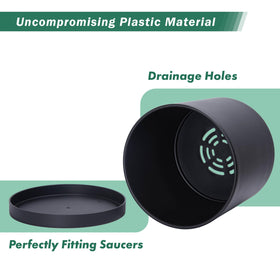 D'vine Dev detachable saucer keeps surfaces clean and spill-free
