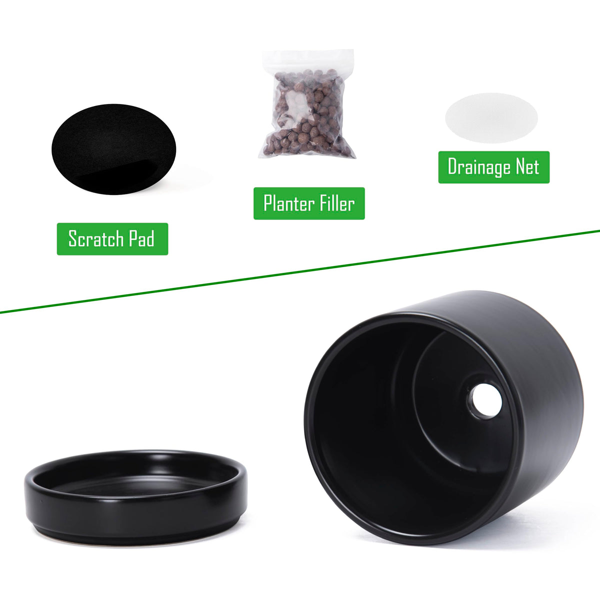 D'vine Dev drainage mesh nets prevent soil spills