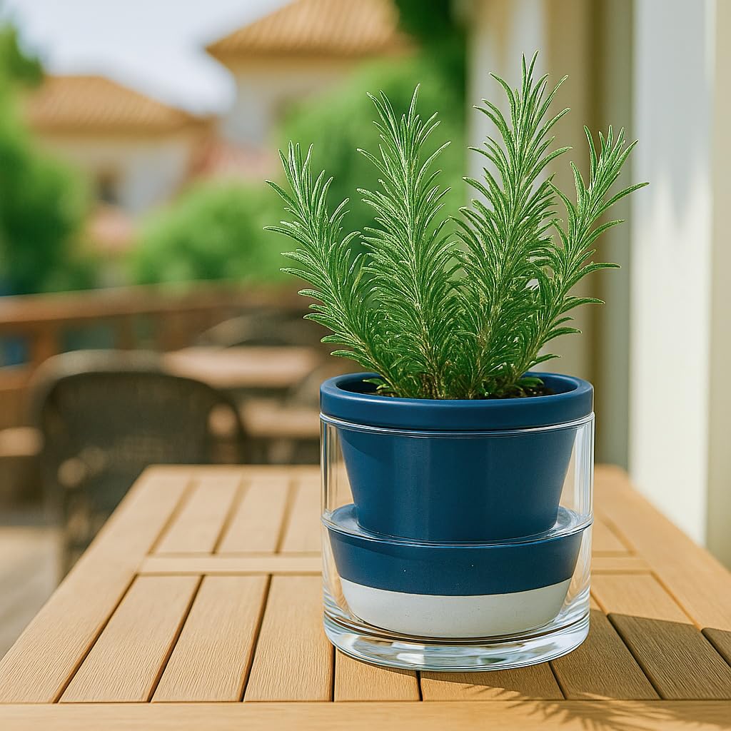 D'vine Dev set suits herbs, aloe, and small houseplants.