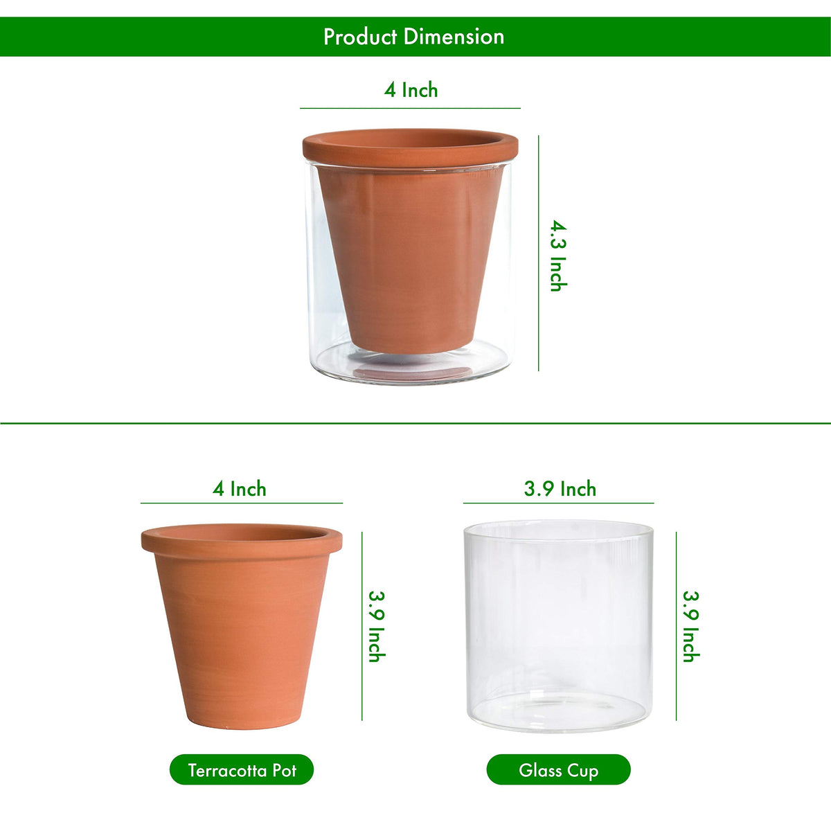D'vine Dev 4-inch indoor planter for herbs or small plants